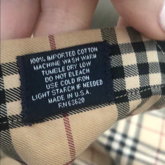 Burberry button down shirt size large vintage! - Picture 5 of 6